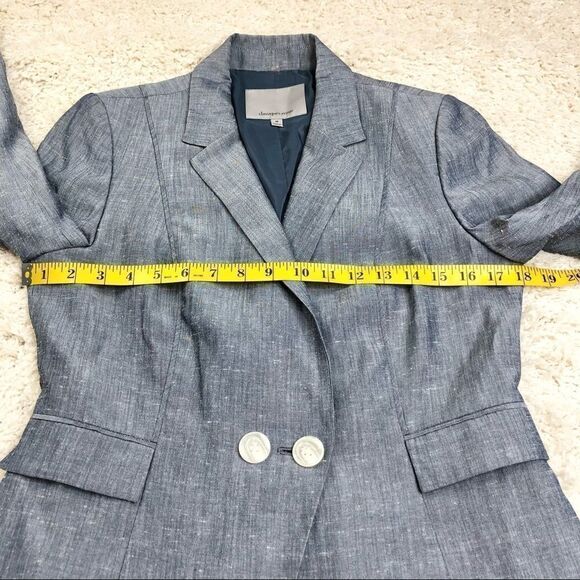 Classiques Entier Women’s Gray Double Breasted One Button Blazer Size M - Picture 4 of 10